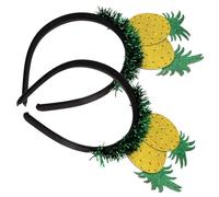 Beatifufu 4 Pz fascia per glitter festa cerchietti per alla frutta ananas scrunchies hair band fornitura di feste festive cerchio per alla frutta Saluto Yellow