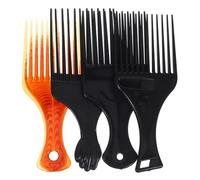 Beatifufu 4pezzi Pettine Per Capelli in Plastica Strumento Portatile Multifunzionale Per Acconciare e Pettinare Capelli Afro e Ricci Adatto Per Uso Domestico e Parrucchieri