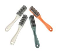 Beatifufu 4pezzi Spazzola Per Pulizia Casa e Cucina Di Spazzole Per Bucato e Scarpe Manico Plastica e Robusta Tavola in Legno Facile Da Impugnare e Appender Per Riporre