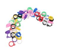 Beatifufu 50 Pezzi in Silicone Antismarrimento Regolabili Portachiavi Supporto Penne Collane Multifunzione per Ufficio e Quotidiano