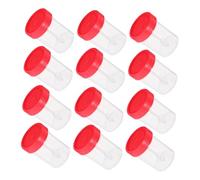 Beatifufu 50 Pezzi Pz Contenitori Plastica con Tappo Vite Spirale Vasetti Sigillati per Campioni Feci Resistenti e Pratici per Uso Laboratorio Colori Casuali Colore Casuale