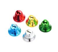 Beatifufu 50pezzi Mini Campane in Metallo Ciondoli per Uccelli Decorazioni per Gabbie Accessori Fai da Te Campanelli Eolici Giocattoli per Parrocchetti Elementi Decorativi per Albero di Nata