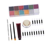 Beatifufu 56pezzi Per Speciali Kit Makeup Per Scenografie e Halloween Include Cera Per Spugne Realistici