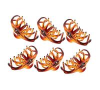 Beatifufu 6pcs Grandi Fermagli Per Chioma a Artiglio Per Donne Clip Retro in Caramello 10.5cm Per Chioma Spessi e Sottili Accessori Eleganti Per Acconciature Quotidiane e Formali