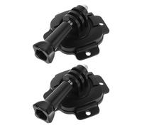 Beatifufu Accessori Supporto per Action Cam Casco Set 2, Base Adesiva Girevole 360° per Telecamera Sportiva da Snowboard e Sci, Montaggio Robusto per Attività Outdoor, Antivibrazioni