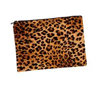 Beatifufu Borsa Cosmetica Oxford Con Stampa Leopardata Organizer Per Trucco e Accessori Da Viaggio Per Donne e Ragazze