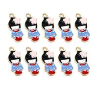 Beatifufu Charms per Bracciali a Forma di Ragazza in Lega, 10 Pezzi, Accessori Delicati e Stilosi per Progetto Scrapbooking e Cosplay