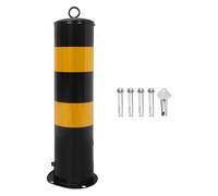 Beatifufu Colonna di Avvertimento in Acciaio Ispessito Design Mobile per Sicurezza Parcheggi e Garage, Alta Visibilità per Vialetti e Ingressi Privati