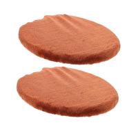 Beatifufu Coprisedile WC per Coperchio Rotondo e Oblungo Copertura Antipolvere Set 2 Pezzi in Velluto Morbido Lavabile Protezione per Bagno Invernale