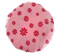 Beatifufu Cuffia da Doccia Grande in Raso e Eva Doppio Strato Stampa Floreale, Copri Chioma Avvolgente Antiscivolo per Donna, Protezione Chioma Asciutti Durante Bagno e Doccia