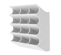 Beatifufu Custodia per Lame da Taglio 12 Scomparti in Pla Bianco, Organizer Multi-compartimento per Rasoi e Tagliacapelli, Accesso Rapido e Sicurezza per Bagno e Viaggio
