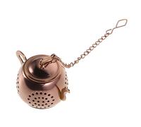Beatifufu Da Tè in Acciaio Inossidabile Simpatico Da Tè Da Tè Teiera Filtri Per Il Tè Infusore Per Palline Tè Infusore Per Tè a Fiori Da Tè Oro Rosa