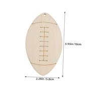 Beatifufu Decorazioni Legno Forma Pallone da Football Americano Ritagli Grezzi per Fai da Te Tag Decorativi Artigianali per Feste Sportivo
