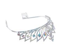 Beatifufu Di Tiara Da Sposa Per Matrimoni, Splendida Intarsiata Con Strass Per Spose, Per Fidanzamenti, Concorsi Ed Eventi Formali, Accessorio Per