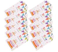 Beatifufu Etichette Decorative per Compleanni con Spago, 120 Pezzi + 20 Metri di Corda in Juta, Tag Scrivibili per Sacchetti Regalo e Bomboniere, Perfette per Feste di Compleanno