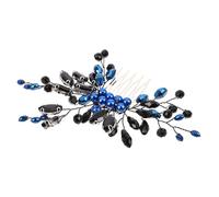 Beatifufu Gioielli per capelli da sposa Accessori per capelli fatti a mano Testamento del matrimonio Blue
