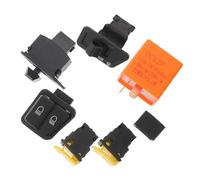 Beatifufu Interruttore per Manubrio Moto Materiali Resistenti e Ampia Compatibilità, Kit Completo per Segnalatori di Direzione e Luci di Emergenza per Motociclette