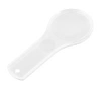 Beatifufu Lente Ingrandimento Portatile Doppia Lente in Acrilico Trasparente Mano Leggera per Lettura Esplorazione per Anziani Studenti e Hobbisti