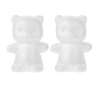 Beatifufu Modelli Fai da Te Orsetto in Gommapiuma 14 Cm, Set 2 Pezzi a Forma di Orso per Decorazioni Floreali e Feste, Progetto Creativo Educativo e attività Manuali