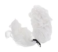 Beatifufu Parrucca Cosplay Giudice Bianca Regolabile per Uomini Capelli Lunghi Sintetici Morbidi per Feste in Costume Recite e Eventi di Ruolo