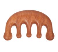 Beatifufu Pettine Massaggiante Legno Di Sandalo Con Denti Larghi Massaggiatore Per Capelluto e Meridiani Rilassamento e Stimolazione Per Testa Collo e Spalle Combatti Stress e Tensione