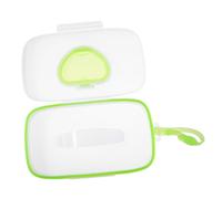 Beatifufu Porta Salviette Umidificate Portatile con Chiusura Silicone e Resistente Igiene per Passeggino Viaggi e Outdoor Facile Apertura Mano Verde