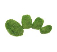 Beatifufu Rocce di Muschio Artificiale per Micro Paesaggi in Resina e Flocking 4 Pezzi Decorativo Verde Facile Manutenzione e Atmosfera Naturale e Esposizioni su Scaffali