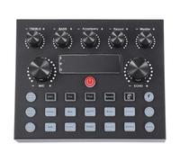 Beatifufu Scheda Audio Esterna in Ferro Nero con Capacità 800 mA e Compatibilità per Computer e Tablet, per Adulti in Streaming Live e Regolazione Riverbero