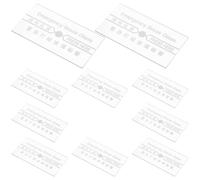 Beatifufu Set 10 Pezzi Vetro di Ricambio Infrangibile per Interruttore Manuale Allarme Antincendio, Pannello Protezione Vetro Resistente alle Alte Temperature per Stazione Manuale Sicurezza