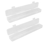 Beatifufu Set 2 Astucci Portapennelli Trasparenti Coperchio, Contenitori Portapenne Leggeri e Stabili per Pennelli da Pittura, Scatole Portaoggetti per Artisti e Regali in Occasioni