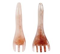 Beatifufu Set 2 Pezzi Pettine Massaggiante per Capelluto in Resina Bordi Lisci per Uso Domestico e Professionale per Ringiovanimento della Pelle