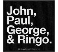 Beatles Patch # 40 JOHN PAUL GEORGE & RING - 10 x 9 cm