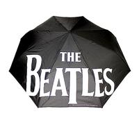 Beatles (The) - Drop T Logo Black (Ombrello Retrattile) Rock Merchandising