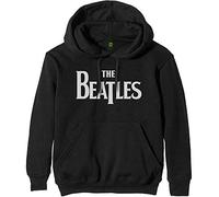 Beatles - the - Felpa # S Unisex Black # Drop T Logo