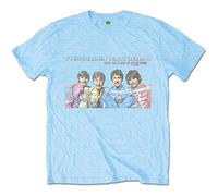 Beatles the - T-Shirt # L Blue Unisex # Lp Here Now
