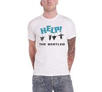 Beatles the - T-Shirt # L Unisex White # Help! Snow