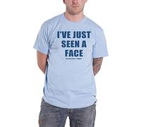 Beatles the - T-Shirt # M Blue Unisex # I'Ve Just Seen A Face