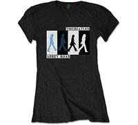 Beatles the - T-Shirt # M Ladies Black # Abbey Road Colours Crossing