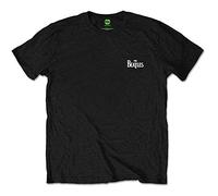 The Beatles Black Drop T Logo autorizzato Uomo maglietta