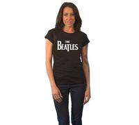 Beatles the - T-Shirt # S Ladies Black # Drop T Logo