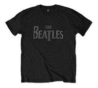 Rock Off Trade T-shirt The Beatles Drop T Logo autorizzata Nero Uomo S