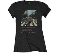 Beatles - the - T-Shirt # Xl Ladies Black # Abbey Road 8 Track