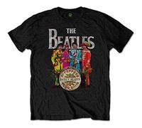 Beatles the - T-Shirt # Xxl Black Unisex # Sgt Pepper