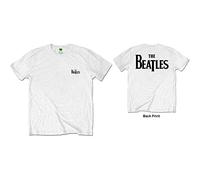 Beatles the - T-Shirt # L Unisex White # Drop T Logo