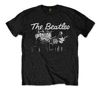 Beatles the - T-Shirt # S Unisex Black # 1968 Live Photo