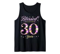 Beato da Dio per 30 Anni 30 ° Compleanno B-Day Party Canotta