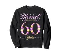 Beato da Dio per 60 Anni 60° Compleanno B-Day Party Felpa