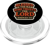 Beato l'uomo che si fida del Signore Versetto della Bibbia Cristiana PopSockets PopGrip per MagSafe