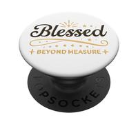 Beato oltre misura semplicemente benedetta famiglia benedetta fede benedetta PopSockets PopGrip Adesivo