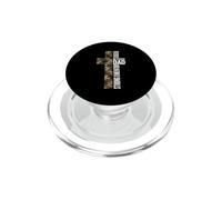 Beato Papà Forte Fede Camo Croce Paternità Cristiana PopSockets PopGrip per MagSafe